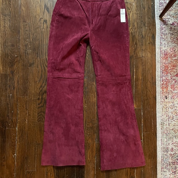 NWT ANTHROPOLOGIE SUEDE PANTS - Picture 2 of 9
